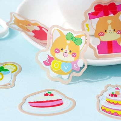 Offset Printed Pvc Cartoon Sticker Sheet 50 Sheets/Pack