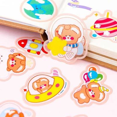 Offset Printed Pvc Cartoon Sticker Sheet 50 Sheets/Pack