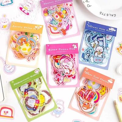 Offset Printed Pvc Cartoon Sticker Sheet 50 Sheets/Pack