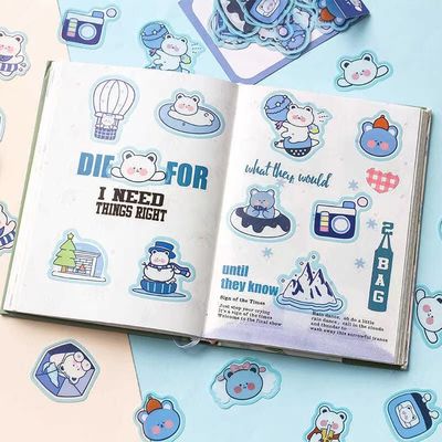 Offset Printed Pvc Cartoon Sticker Sheet 50 Sheets/Pack